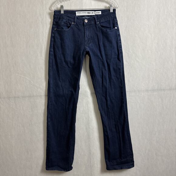 Barbell Apparel Men's Size 28 Dark Wash Blue Stretch Denim Straight Leg Jeans - Picture 1 of 12